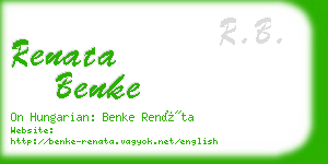 renata benke business card